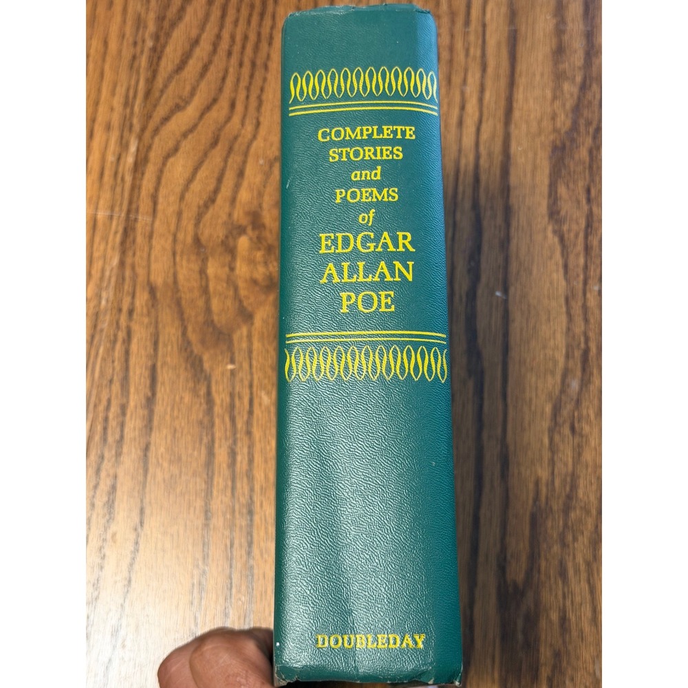 Complete Stories and Poems of Edgar Allan Poe Doubleday Hardcover Green Gilt